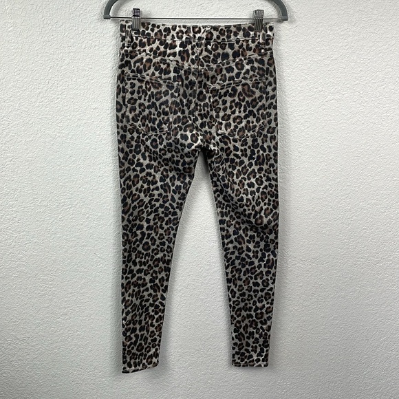 Veronica Beard Brooke Skinny Mid Rise Jeans Coated Leopard Sz 26 2 - Picture 7 of 15